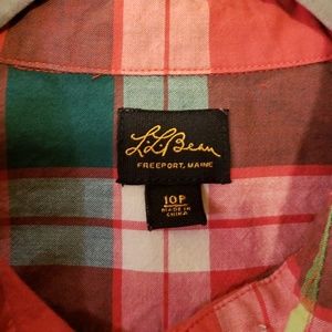 L.L Bean button up tunic 10 petite